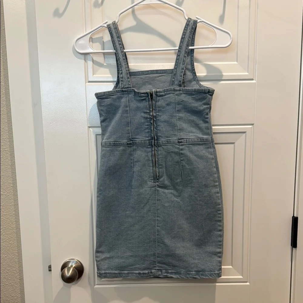 Steve Madden Blue Denim dress with Classic Straps